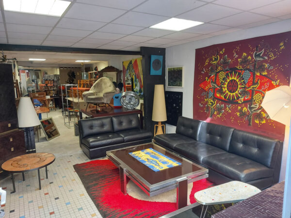 Paire canapé mobilier internationale cuir