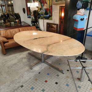Table marbre Florence Knoll pour Roche Bobois