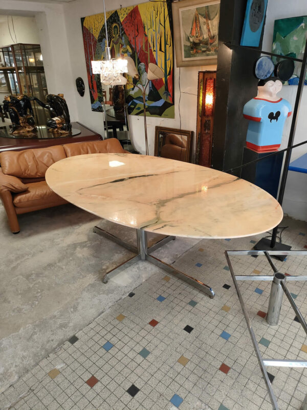 Table marbre Florence Knoll pour Roche Bobois